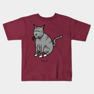 Cat with Attitude Kids T-Shirt